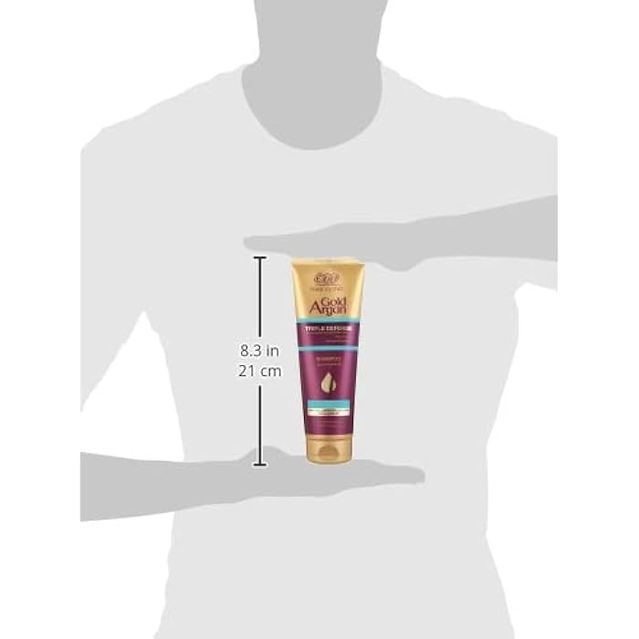 Eva Hair Clinic Gold Argan Heat Protectant 200ml, Conditioner 230ml Shampoo 230ml - Image 2